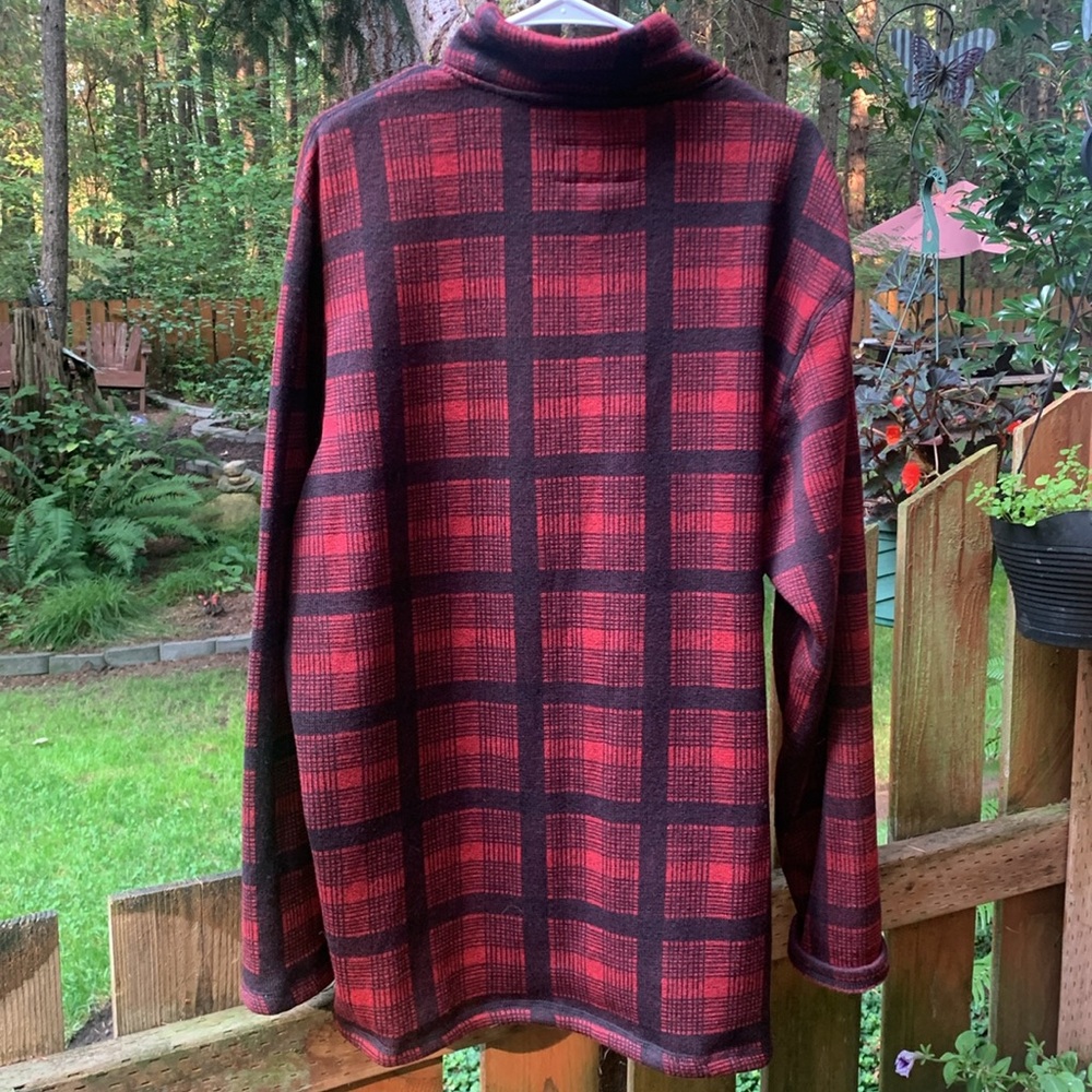 Mack Russo Men’s Plaid Partial Zip Pullover NWOT - Picture 2 of 10